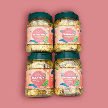 Plantain Chips Lightly Salted Tropical Fruit Box Plantain Chips 4ct